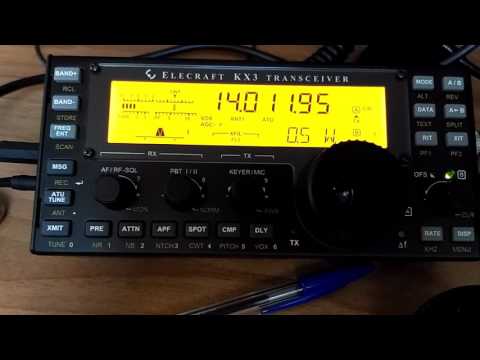 Elecraft KX3 CW contact with EW6F with 0,5 w - 500 mW - QRP - IW2NOY